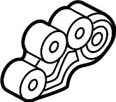 View K12339010 Bracket. Engine. Support. (Rear) Full-Sized Product Image