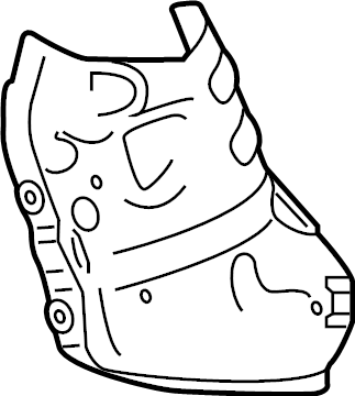 View PYH8133K0 Catalytic Converter Heat Shield (Front) Full-Sized Product Image