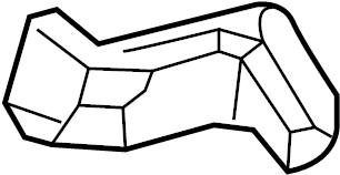 View KD4561157A Instrument Panel Air Duct (Right, Lower) Full-Sized Product Image