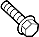 View KD4757811 Seat Belt Height Adjuster Bolt (Upper) Full-Sized Product Image