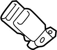 View K1Y357720 Seat Belt Receptacle (Rear) Full-Sized Product Image