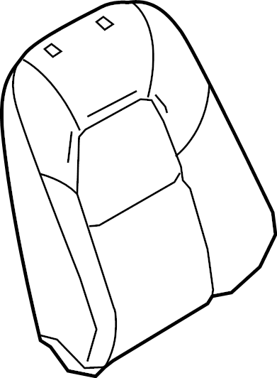 View KN3R8813102 Seat back cover. Trim, Seat BACK. (Right) Full-Sized Product Image