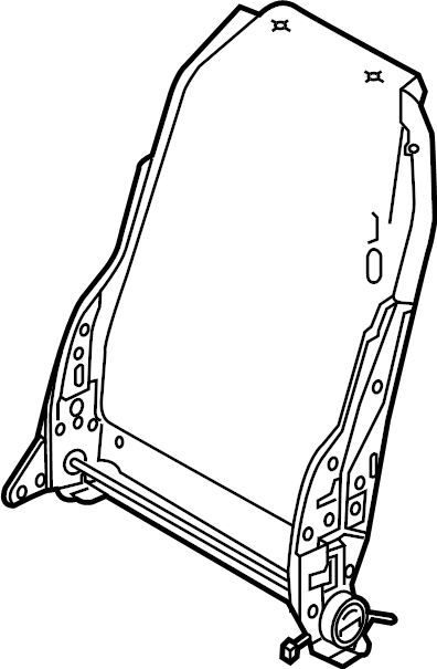 View KA0G8868X Seat Back Frame (Front) Full-Sized Product Image