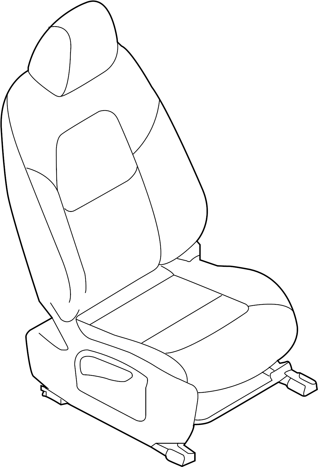 View KN3P57100F03 Seat Assembly. (Right, Front) Full-Sized Product Image