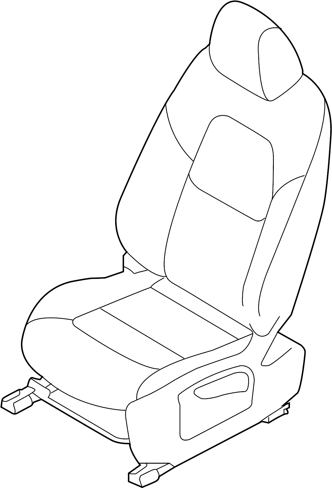 View KN3M571502A Seat Assembly. (Left, Front) Full-Sized Product Image