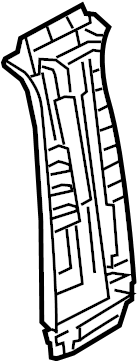 View KB7W6819075 Door Pillar Post Trim Set (Upper) Full-Sized Product Image
