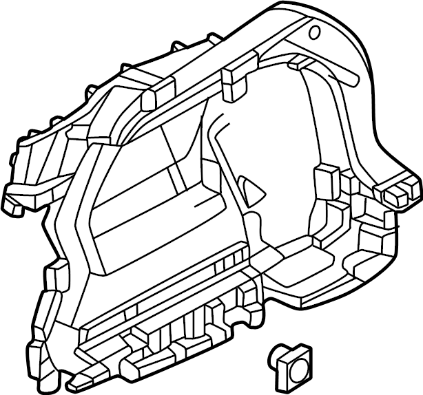 View KSD468850C02 Interior Quarter Panel Trim Panel (Right, Lower) Full-Sized Product Image