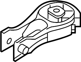 View KN4C39040 Mount. Rubber NO.1, Engine.MTG. (Rear) Full-Sized Product Image