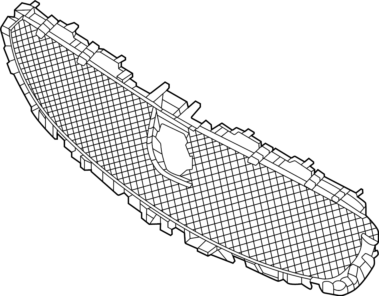 View DGH950710A Grille, Radiator.  Full-Sized Product Image