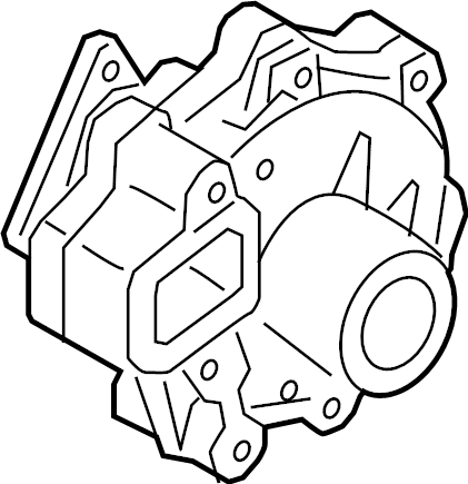 View P5PW15010C Engine Water Pump Full-Sized Product Image