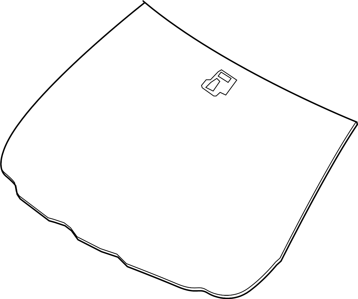 View DNBK63900 GLASS, WINDSHIELD.  Full-Sized Product Image