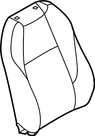 View BDTS88132 Pad, Back. Seat Back Pad. (Right, Front) Full-Sized Product Image