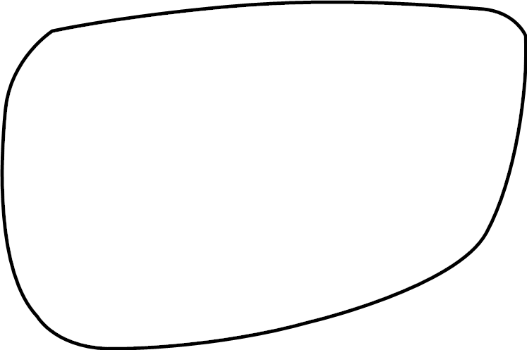 View DGH9691GY Door Mirror Glass (Left) Full-Sized Product Image