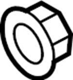 View KD3528114 Differential Mount Nut (Rear) Full-Sized Product Image