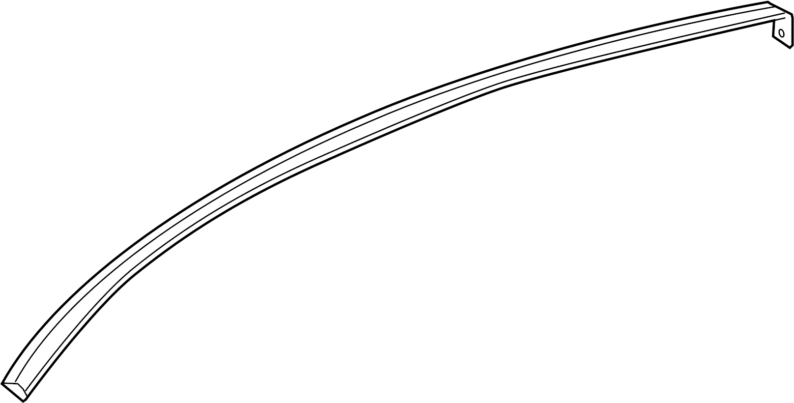 View 98755972200 Windshield Frame Weatherstrip Seal Full-Sized Product Image