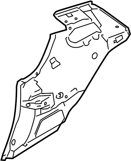 View 98750208301GRV Quarter Panel (Lower) Full-Sized Product Image