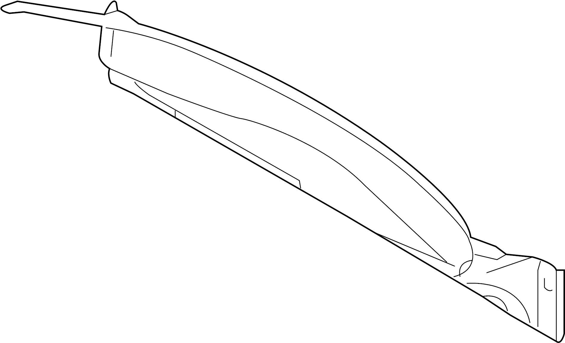 View 98750124301GRV Rear Body Panel (Rear, Upper) Full-Sized Product Image