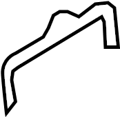 View 98750563901 Bumper Cover Support Rail (Rear, Lower) Full-Sized Product Image