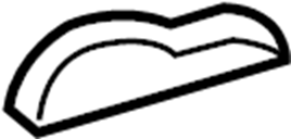View 98150557300 Bumper Cover Support Rail (Lower) Full-Sized Product Image