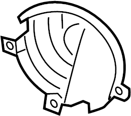 View 98162413180 Engine Cooling Fan Motor Cover Full-Sized Product Image
