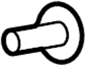 View 99907363201 OVAL - HEAD SCREW 6X22. Support screw.  Full-Sized Product Image