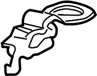 View 98656101702A09 Convertible Top Latch Full-Sized Product Image
