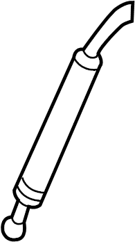 View 98656157901 Rod. Convertible. Top. PUSH. Lift Support. Lever ASSEMBLY. Slide.  Full-Sized Product Image