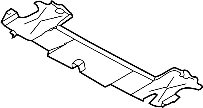 View 98650411900 Floor Pan Splash Shield (Rear) Full-Sized Product Image