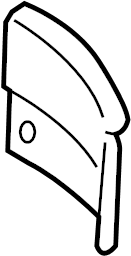 View 98650165200GRV Interior Quarter Panel Trim Panel (Rear, Upper, Lower) Full-Sized Product Image