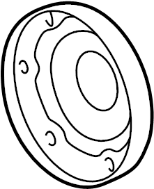 View 96433226701 CV Axle Shaft Carrier Bearing Cover Full-Sized Product Image