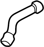 View 99610655502 Engine Coolant Hose. Engine Coolant Pipe.  Full-Sized Product Image