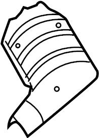 View 99611342200 Catalytic Converter Heat Shield Full-Sized Product Image