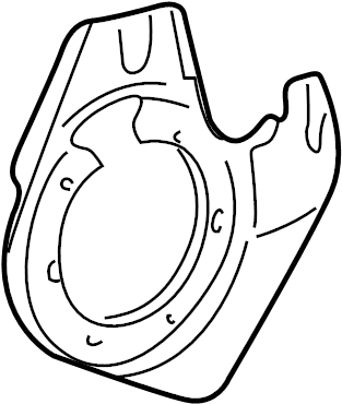 View 99635180104 Brake Dust Shield Full-Sized Product Image