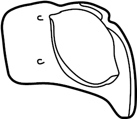 View 99655227700B13 Steering Column Cover (Front) Full-Sized Product Image