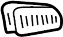 View 99655564600D05 Quarter Panel Air Vent Grille Full-Sized Product Image