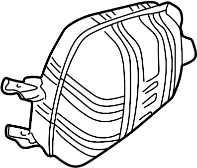 View 99611113276 Exhaust Muffler (Rear) Full-Sized Product Image