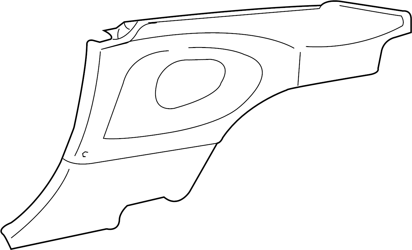 View 99655507214EVN Interior Quarter Panel Trim Panel (Upper, Lower) Full-Sized Product Image