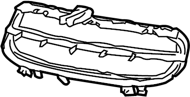 View 9975055640001C Grille (Lower) Full-Sized Product Image