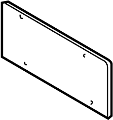 View 99770105110 License Plate Bracket Full-Sized Product Image