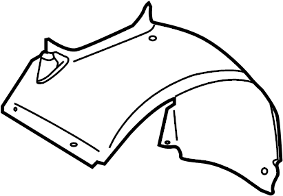 View 99750420400 Fender Splash Shield (Rear) Full-Sized Product Image