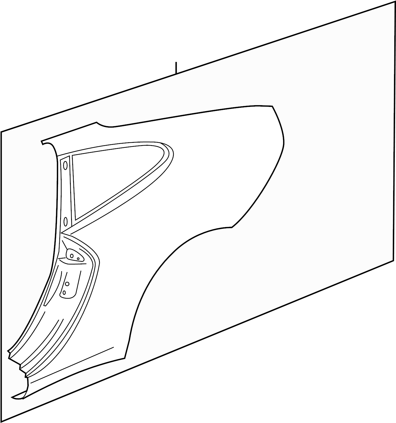View 99750396116GRV Quarter Panel (Rear) Full-Sized Product Image