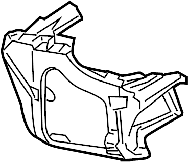 View 99750563105 Bumper Cover Bracket Full-Sized Product Image