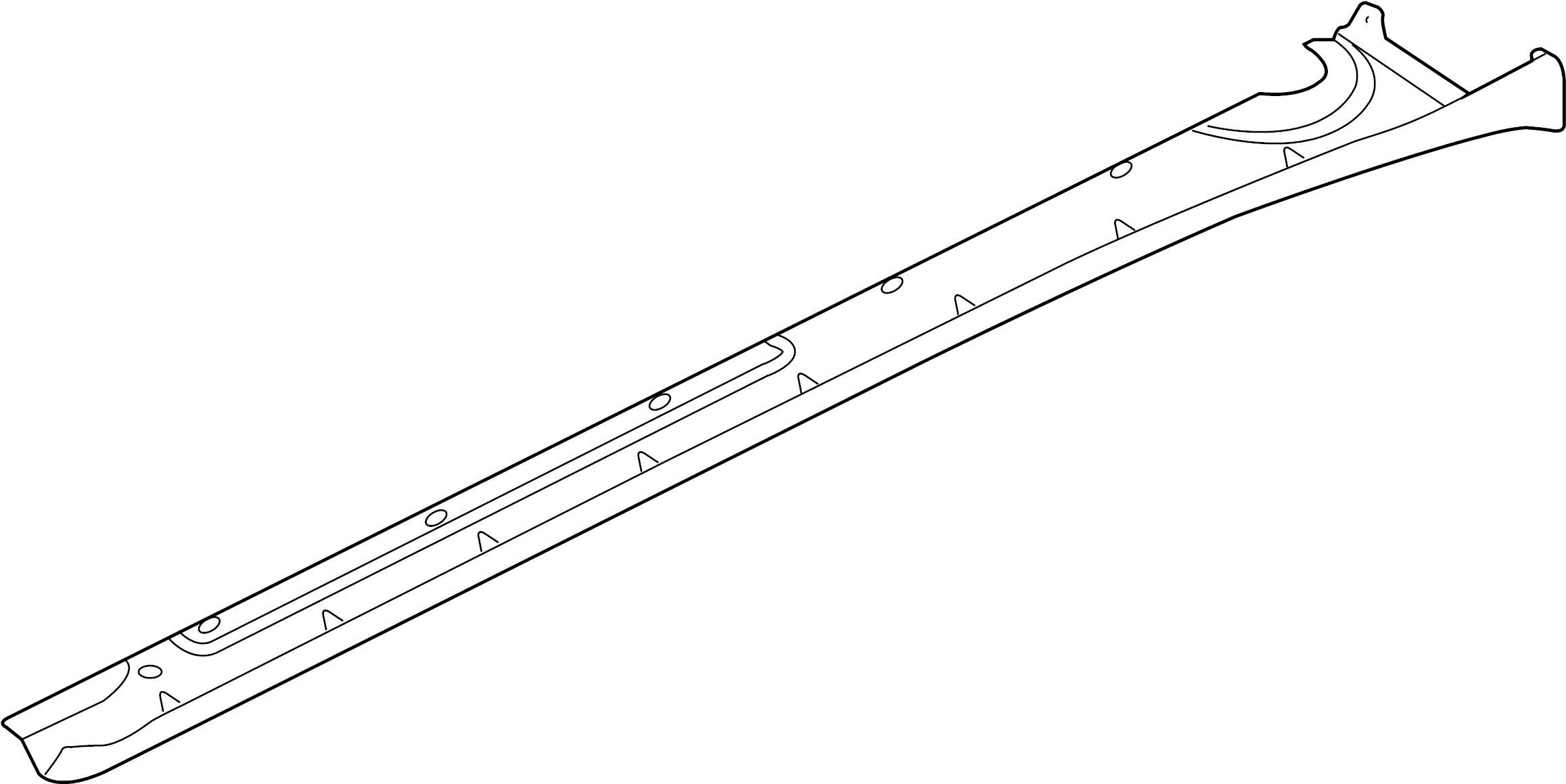 View 99750498282 Rocker Panel Guard (Lower) Full-Sized Product Image