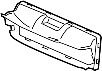 View 991575141001E0 Radiator Support Air Duct (Front, Rear, Upper) Full-Sized Product Image