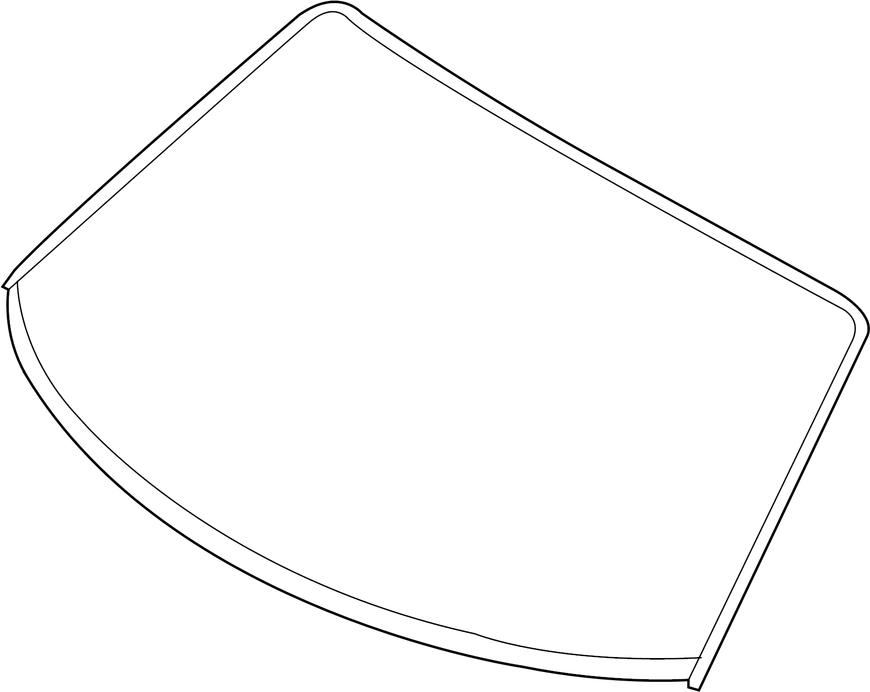 View 9P1845011AT Windshield Full-Sized Product Image