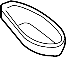 View 991731819011E0 Door Mirror Trim Ring (Front, Lower) Full-Sized Product Image