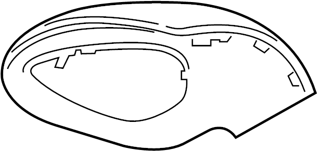 View 99173163000G2L Door Mirror Cover (Lower) Full-Sized Product Image