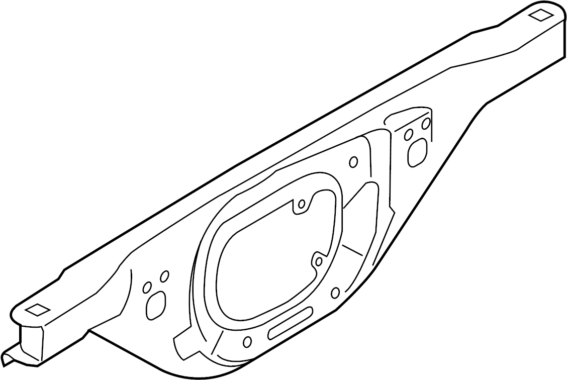 View 9A137501408 Engine Mount Crossmember Full-Sized Product Image