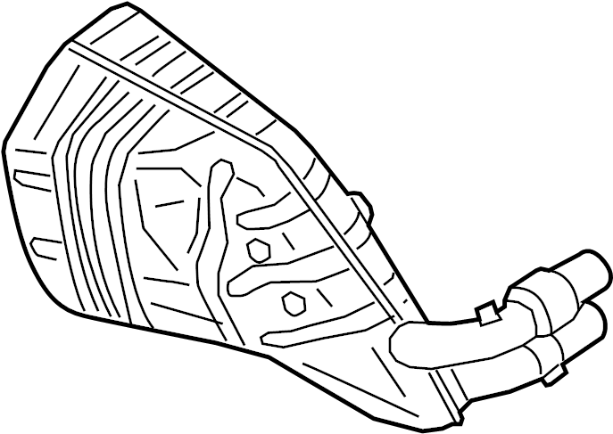View 99711104884 Exhaust Muffler (Front, Rear) Full-Sized Product Image