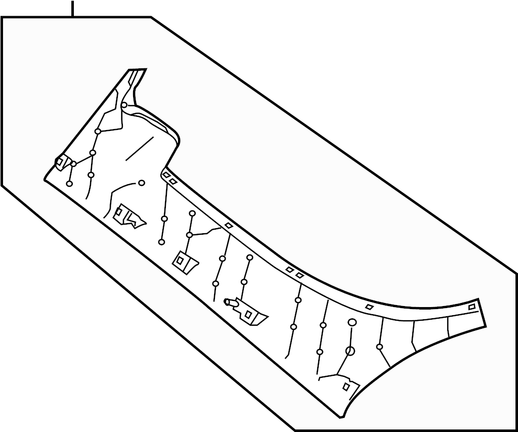 View 991555175045Q0 Liftgate Trim (Lower) Full-Sized Product Image